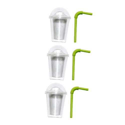 GARIOUANS 3 Stück Mini-milchteetasse Mini-teetassen Miniatur Mini-hausverzierung Mini- Dekoration Mini -kaffeetassen Mini-Tasse Mini-hausbedarf DIY Milchteetassen-anhänger Abs von GARIOUANS