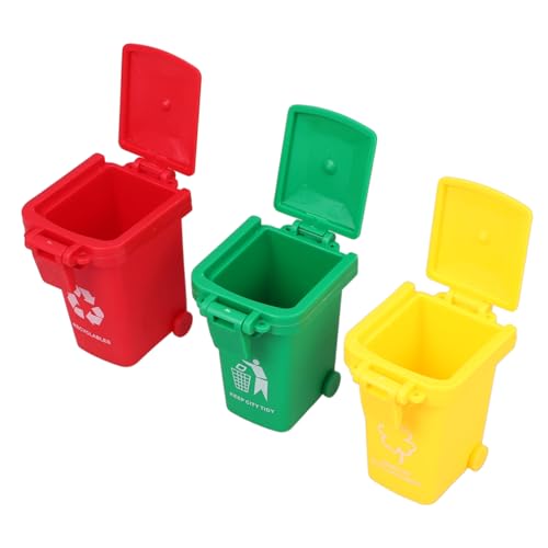 GARIOUANS 3stücke Mini Mülleimer Für Mädchen Lernspielzeug Mülltrennung Niedlicher Tischorganizer Für Kindergarten Und Schule Teiliges Bunten Farben Robustem Material GARIOUANS 3stücke Mini Mülleimer Für Mädchen Lernspielzeug Mülltrennung Niedlicher Tischorganizer Für Kindergarten Und Schule Teiliges Bunten Farben Robustem Material von GARIOUANS