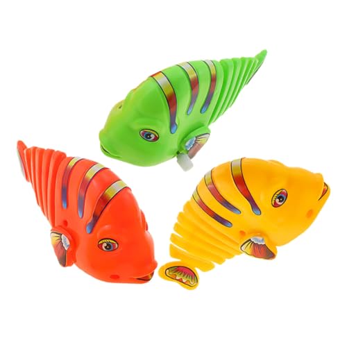 GARIOUANS 3 Stück Schwungfischspielzeug spielzeuge Fisch aufziehen Uhrwerk Tierspielzeug Fischspielzeug aufziehen Uhrwerk schwingender Cartoon-Fisch Uhrwerk Plastik Zufällige Farbe GARIOUANS 3 Stück Schwungfischspielzeug spielzeuge Fisch aufziehen Uhrwerk Tierspielzeug Fischspielzeug aufziehen Uhrwerk schwingender Cartoon-Fisch Uhrwerk Plastik Zufällige Farbe von GARIOUANS