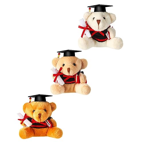 GARIOUANS 3 Stück Teiliges Abschluss Plüschbär mit Hut Niedliche Cartoon für Abschlussfeier und Geschenkidee zum Feiern und Dekorieren GARIOUANS 3 Stück Teiliges Abschluss Plüschbär mit Hut Niedliche Cartoon für Abschlussfeier und Geschenkidee zum Feiern und Dekorieren von GARIOUANS