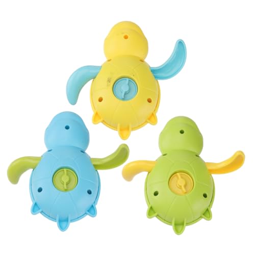 GARIOUANS 3 Stück Teiliges Badespielzeug mit Aufziehfunktion Bunte Tauchturtle Badewannenspielzeuge für Junge Mädchen Langlebiges Material Kreatives Wasserspielzeug für Kleinkinder Geschenk von GARIOUANS