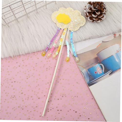 GARIOUANS 3 Stück Teiliges Feenstab Tassel Bunte Wolken zauberstäbe für Mädchen Party deko für Geburtstag Weihnachten Neujahr Robustes Feenkostüm Accessoire Fotorequisite Bezauberndes von GARIOUANS