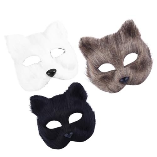 GARIOUANS 3 Stück Teiliges Fuchsmaske für Halloween Fluffy Halbmaske für Kostümparty Tiermaske für Cosplay und Verkleidung Sicheres und Leichtes Material für Verschiedene Anlässe GARIOUANS 3 Stück Teiliges Fuchsmaske für Halloween Fluffy Halbmaske für Kostümparty Tiermaske für Cosplay und Verkleidung Sicheres und Leichtes Material für Verschiedene Anlässe von GARIOUANS