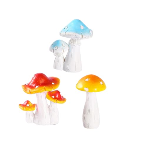 GARIOUANS 3 Stück Teiliges Harz Pilz Dekor Realistische Micro Landschaft Ornament Langlebig und Vielseitig für Garten Feengarten Bonsai und DIY Zimmerdekoration GARIOUANS 3 Stück Teiliges Harz Pilz Dekor Realistische Micro Landschaft Ornament Langlebig und Vielseitig für Garten Feengarten Bonsai und DIY Zimmerdekoration von GARIOUANS