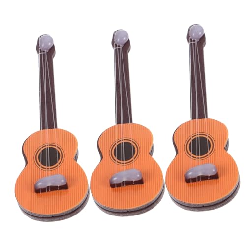 GARIOUANS 3 Stück Teiliges Mini Gitarren Modell Detailgetreue Musikinstrumente für Puppenhaus Dekoration Langlebige Miniatur Holzgitarren Dekorative Mini Accessoires für Zimmer und GARIOUANS 3 Stück Teiliges Mini Gitarren Modell Detailgetreue Musikinstrumente für Puppenhaus Dekoration Langlebige Miniatur Holzgitarren Dekorative Mini Accessoires für Zimmer und von GARIOUANS