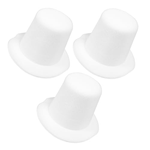 GARIOUANS 3 Stück Teiliges Miniatur Hüte aus Schwarzem Kleine DIY Puppen hüte für Kostüm Dekoration Basteln und Cosplay für Puppen Plüschtiere und Festdekoration von GARIOUANS