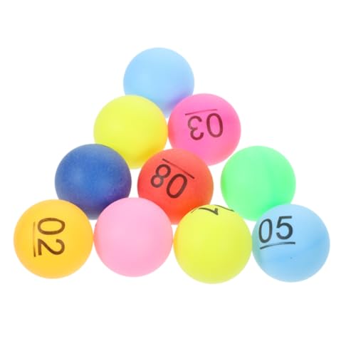 GARIOUANS 30 Stück Bunte Lotteriekugeln Nummerierte Glücksbälle für Partys Hochzeiten und Veranstaltungen Robuste Materialien für Verlosungen und Spiele von GARIOUANS