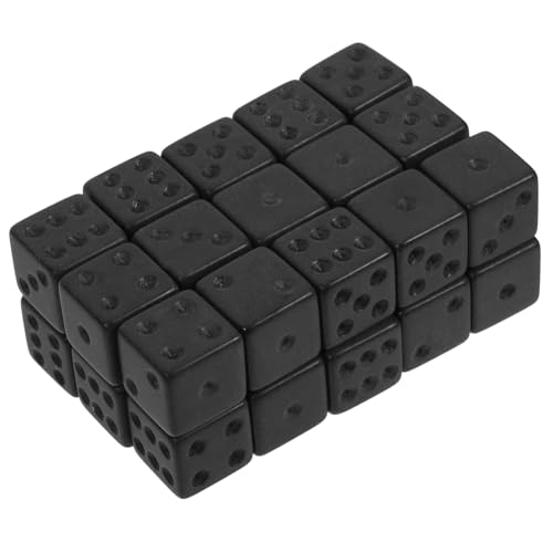 GARIOUANS 30 Stück Teiliges Acryl Würfel Schwarz Spielwürfel Würfel für Brettspiele RPG Tabletop Zubehör Leicht Tragbar und Wiederverwendbar GARIOUANS 30 Stück Teiliges Acryl Würfel Schwarz Spielwürfel Würfel für Brettspiele RPG Tabletop Zubehör Leicht Tragbar und Wiederverwendbar von GARIOUANS