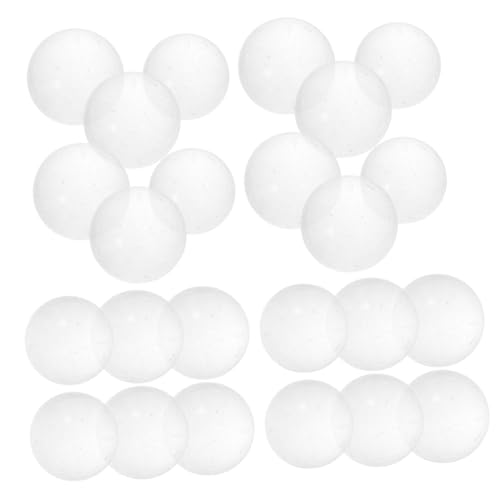 GARIOUANS 30 Stück Teiliges Transparente Glasperlen Runde Murmeln für Vasenfüllung Dekoratives Spielzubehör Geeignet für Chinesisches Damespiel DIY Bastelprojekte und Wohnkultur von GARIOUANS