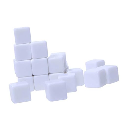 GARIOUANS 30 Stück Teiliges Weiße Acryl Würfel Blanko Sechsseitige Quadratische Blöcke zum Basteln DIY Spielwürfel Robust und Langlebig für Kreative Spiele und Lernspaß GARIOUANS 30 Stück Teiliges Weiße Acryl Würfel Blanko Sechsseitige Quadratische Blöcke zum Basteln DIY Spielwürfel Robust und Langlebig für Kreative Spiele und Lernspaß von GARIOUANS