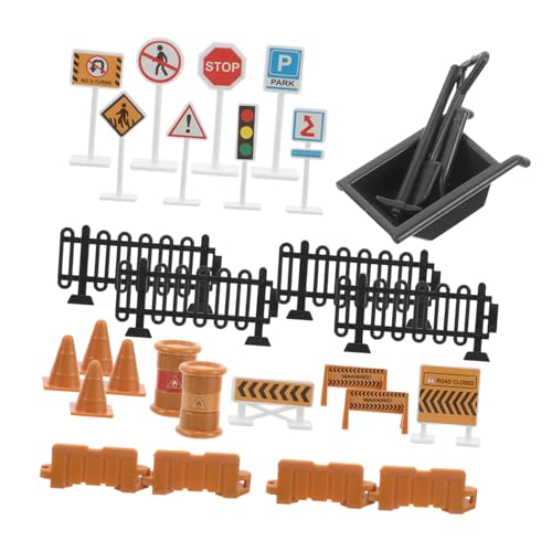 GARIOUANS 30 Stück -Verkehrsschild Verkehrszeichen Spiel Spielschilder für Bahngleise Mini-Verkehrszeichen Zeichen Spielmattenschilder für Gleiszubehör Kunststoff GARIOUANS 30 Stück -Verkehrsschild Verkehrszeichen Spiel Spielschilder für Bahngleise Mini-Verkehrszeichen Zeichen Spielmattenschilder für Gleiszubehör Kunststoff von GARIOUANS