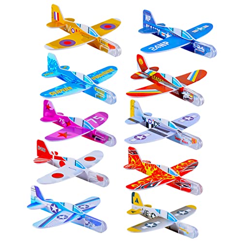 GARIOUANS 32 Stück Hand werfen kleine Flugzeugspielzeuge Ebene Mini Kind Jungs leicht Modell Segelflugzeug kleine Flugzeuge Kleines Flugzeugspielzeug kleines Flugzeug Eva von GARIOUANS
