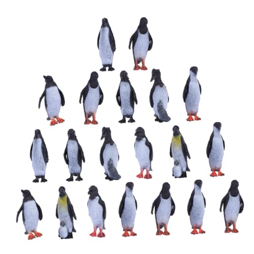 GARIOUANS 32Stücke Teiliges Pinguin Figurenset Realistische Pinguin Dekoration aus Hochwertigem PVC für Gartenverzierung Fördert und Lernspaß von GARIOUANS