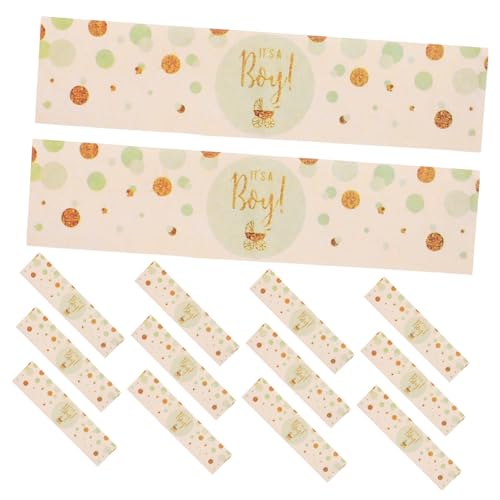 GARIOUANS 36 Stück Junge Wasserflasche Aufkleber für Babypartys und Geburtstagsfeiern Niedliche und Designs für Party Getränke mit Lebhaften Farben und Präziser Verarbeitung von GARIOUANS