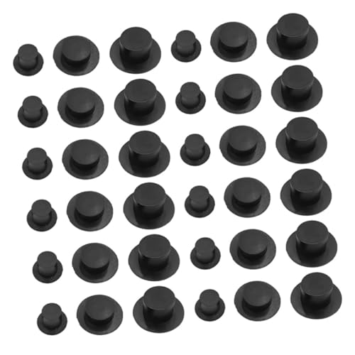 GARIOUANS 36 Stück Mini-Hut Kleine Hüte Zum Basteln Zylinder Masse Mini-hüte Winziger Tops-Hut Miniaturhüte Zum Basteln Mini -Formale Hüte Miniatur-Zylinder Aus Kunststoff Plastik Schwarz GARIOUANS 36 Stück Mini-Hut Kleine Hüte Zum Basteln Zylinder Masse Mini-hüte Winziger Tops-Hut Miniaturhüte Zum Basteln Mini -Formale Hüte Miniatur-Zylinder Aus Kunststoff Plastik Schwarz von GARIOUANS