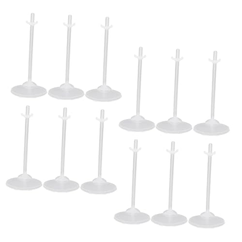 GARIOUANS 36 Stück Teiliges Transparentes Puppenständer Taillenstütze Stabiler Kunststoff Halter für Puppenfiguren für Puppenhaus Vitrinen und Kinderspielzeugdisplay von GARIOUANS