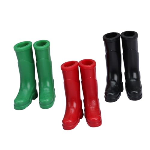GARIOUANS 3Paare Regenstiefel Für Puppenhaus Pack Und Dekoratives Zubehör Für Mini Häuser Für Gartenlandschaften Und Kreative Szenenmodelle von GARIOUANS