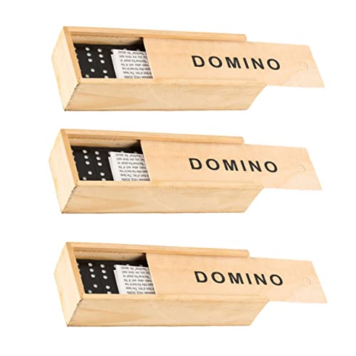 GARIOUANS 3Sätze Schwarze Holz Domino Blöcke Stapelspielzeug aus Holz für Lernspiel für Familienspiele Eleganter Holzkiste zur Aufbewahrung GARIOUANS 3Sätze Schwarze Holz Domino Blöcke Stapelspielzeug aus Holz für Lernspiel für Familienspiele Eleganter Holzkiste zur Aufbewahrung von GARIOUANS