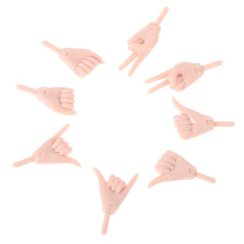 GARIOUANS 4 Paare Zubehör für Puppenhandsets Handpuppe winzige Puppenhände Mini-Hand für Puppe Handanzeige Puppenherstellungshand kleine Hände Bastelzubehör für DIY-Puppen PVC Beige GARIOUANS 4 Paare Zubehör für Puppenhandsets Handpuppe winzige Puppenhände Mini-Hand für Puppe Handanzeige Puppenherstellungshand kleine Hände Bastelzubehör für DIY-Puppen PVC Beige von GARIOUANS