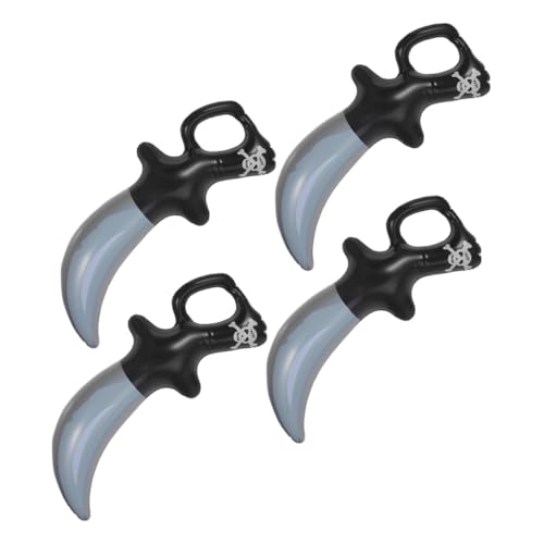 GARIOUANS 4 STÜCKE Teiliges Aufblasbares Piratenschwert Kinderfreundliches Material Robustes für Geburtstagsparty Themenfeiern Bühnenrequisiten für Jungen und Mädchen von GARIOUANS