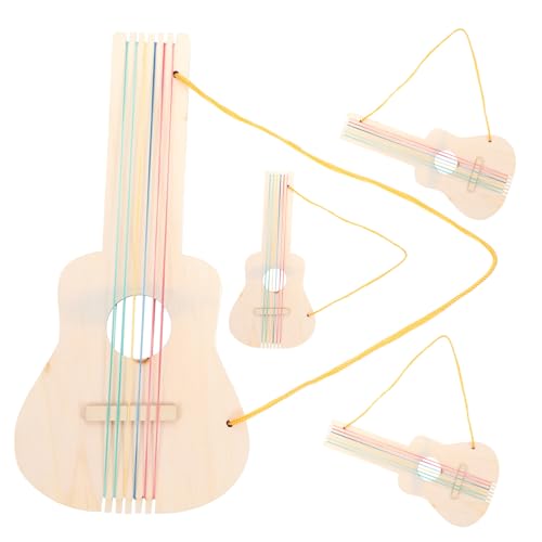 GARIOUANS 4 Sätze Teiliges DIY Holzgitarren Kit für Unlackierte Glatte Oberfläche Sicher und Praktisch zum Bemalen und Kreativen Musikinstrumente Basteln im Kindergarten und Zuhause GARIOUANS 4 Sätze Teiliges DIY Holzgitarren Kit für Unlackierte Glatte Oberfläche Sicher und Praktisch zum Bemalen und Kreativen Musikinstrumente Basteln im Kindergarten und Zuhause von GARIOUANS