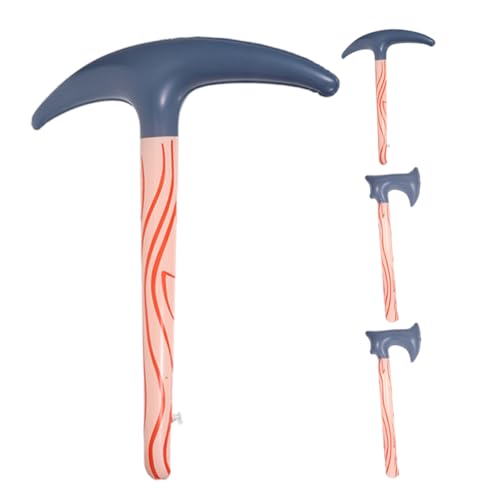 GARIOUANS 4 Stück Aufblasbare Wildmann-axt Realistische Spielzeugspitzhacke für Halloween Kostüm Party Requisite Leicht Sicher für Vielseitig Einsetzbar für Karneval und Fotoaktionen GARIOUANS 4 Stück Aufblasbare Wildmann-axt Realistische Spielzeugspitzhacke für Halloween Kostüm Party Requisite Leicht Sicher für Vielseitig Einsetzbar für Karneval und Fotoaktionen von GARIOUANS