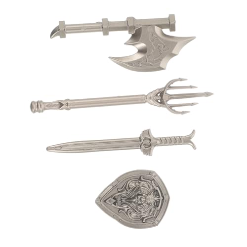 GARIOUANS 4 Stück Bausteinzubehör Zubehör Für Bausteine Trainingsschwert Schwerter Für Und Schild Für Mini-armeefiguren Spielzeugschwert Und Schild Silver Plastik GARIOUANS 4 Stück Bausteinzubehör Zubehör Für Bausteine Trainingsschwert Schwerter Für Und Schild Für Mini-armeefiguren Spielzeugschwert Und Schild Silver Plastik von GARIOUANS