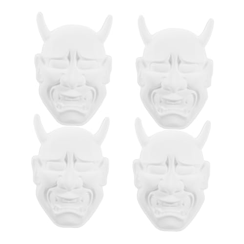 GARIOUANS 4 Stück DIY Masken aus Weißem PVC ohne Blanko Party und Maskenball Masken zum Bemalen und Gestalten für Fasching Halloween Cosplay und Kreative Bastelaktivitäten GARIOUANS 4 Stück DIY Masken aus Weißem PVC ohne Blanko Party und Maskenball Masken zum Bemalen und Gestalten für Fasching Halloween Cosplay und Kreative Bastelaktivitäten von GARIOUANS