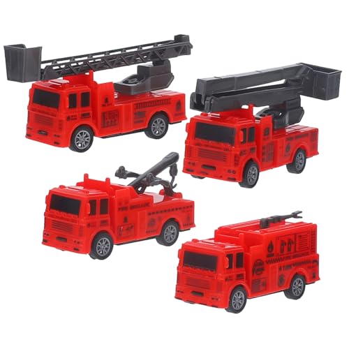 GARIOUANS 4 Stück Feuerwehrmodell Feuerwehrauto klein für Einsatzfahrzeuge Lastwagen Feuerwehrmann LKW - Feuerwehrspielzeug Modell Spielzeugmodellwagen Abs GARIOUANS 4 Stück Feuerwehrmodell Feuerwehrauto klein für Einsatzfahrzeuge Lastwagen Feuerwehrmann LKW - Feuerwehrspielzeug Modell Spielzeugmodellwagen Abs von GARIOUANS