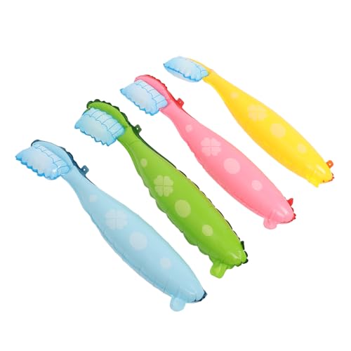 GARIOUANS 4 Stück Große Zahnbürsten Luftballons Bunte Partydekoration Kindergeburtstag Lustige Requisiten Gelb Rosa Blau Grün GARIOUANS 4 Stück Große Zahnbürsten Luftballons Bunte Partydekoration Kindergeburtstag Lustige Requisiten Gelb Rosa Blau Grün von GARIOUANS