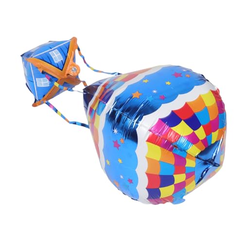 GARIOUANS 4 Stück Heißluftballon Dekoration Mini Heißluftballon Heißluftballon Mittelstücke Heißluftballon Luftballon Geburtstagsdekorationen Heißluftballonfolie Aluminiumfolie von GARIOUANS