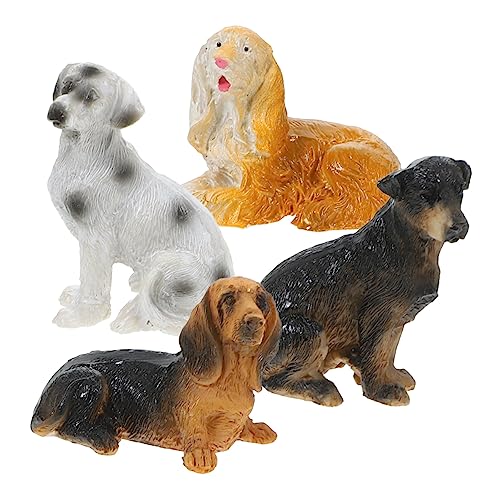 GARIOUANS 4 Stück Hundefigur Teiliges Realistisches Hundemodell aus Harz für Puppenhaus Dekoration und Mikro Landschafts Szenen für Bastel Enthusiasten GARIOUANS 4 Stück Hundefigur Teiliges Realistisches Hundemodell aus Harz für Puppenhaus Dekoration und Mikro Landschafts Szenen für Bastel Enthusiasten von GARIOUANS