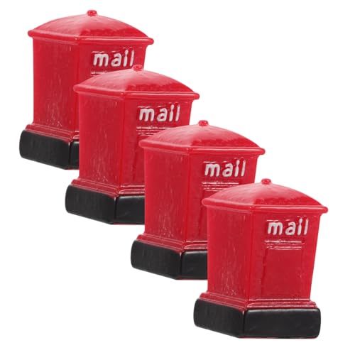 GARIOUANS Realistischer Miniatur-briefkasten Für Den Schreibtisch Miniatur-puppenhaus-zubehör Harz Mini-briefkasten Modell - Spielzeug-briefkasten von GARIOUANS