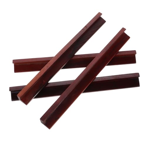 GARIOUANS 4 Stück Mini Mahjong Push Tile Ruler aus Holz Teiliges mit Rillen für Sicheren Halt Kompakt und Tragbar für Traditionelle Chinesische Mahjong Spiele und Canasta Kartenspiele für von GARIOUANS