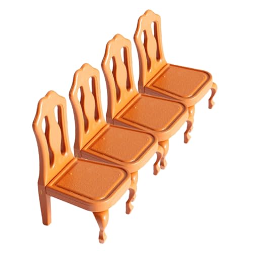 GARIOUANS 4 Stück Mini-Möbelmodell Mini-Puppenhausmöbel Miniaturstühle für Puppenhaus Dollhouse Chair Mini-Stuhl-Modell Filigrane Miniaturmöbel entzückendes Miniatur-Stuhlmodell GARIOUANS 4 Stück Mini-Möbelmodell Mini-Puppenhausmöbel Miniaturstühle für Puppenhaus Dollhouse Chair Mini-Stuhl-Modell Filigrane Miniaturmöbel entzückendes Miniatur-Stuhlmodell von GARIOUANS
