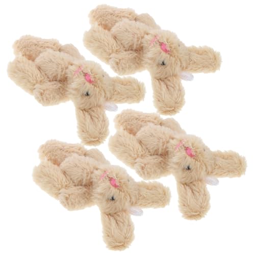 GARIOUANS 4 Stück Mini Plüschhase Kuscheltier Deko für Puppenhäuser Khakifarbene Hasenfiguren aus Weichem Material Frühlingsdekoration und Gemütliche Räume GARIOUANS 4 Stück Mini Plüschhase Kuscheltier Deko für Puppenhäuser Khakifarbene Hasenfiguren aus Weichem Material Frühlingsdekoration und Gemütliche Räume von GARIOUANS