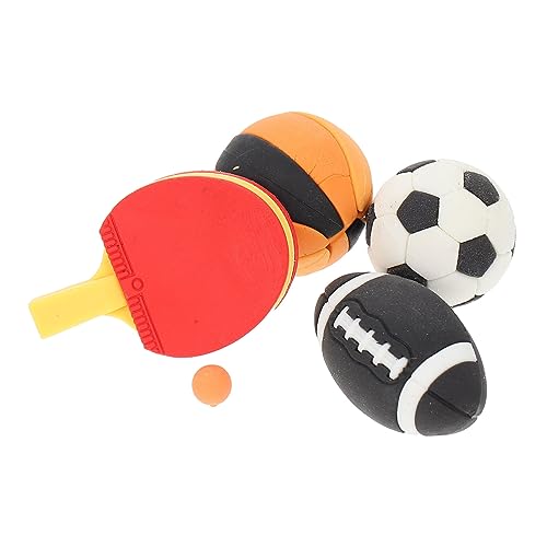 GARIOUANS 4 Stück Mini Sport Modellset für Puppenhaus Teiliges mit Fußball Basketball Rugby und Tischtennis Realistische Dekoration für Kinderzimmer und Szenen für Kreative GARIOUANS 4 Stück Mini Sport Modellset für Puppenhaus Teiliges mit Fußball Basketball Rugby und Tischtennis Realistische Dekoration für Kinderzimmer und Szenen für Kreative von GARIOUANS