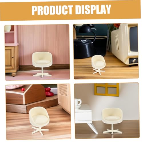 GARIOUANS 4 Stück Miniatur Bürostuhl Set Kunststoff Modell Stühle für Puppenhaus Realistisch Gestaltete Kleine Möbel Vielseitig für Sandtisch und Tischdekoration Platzsparend und Leicht GARIOUANS 4 Stück Miniatur Bürostuhl Set Kunststoff Modell Stühle für Puppenhaus Realistisch Gestaltete Kleine Möbel Vielseitig für Sandtisch und Tischdekoration Platzsparend und Leicht von GARIOUANS