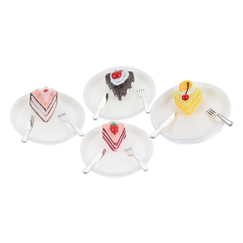 GARIOUANS 4stücke Miniatur Kuchen Mit Teller Realistische Deko Für Puppenhaus Und Miniaturszenen Als Fotorequisite Oder Spielzeug Schokoladen Zitronen Kuchen GARIOUANS 4stücke Miniatur Kuchen Mit Teller Realistische Deko Für Puppenhaus Und Miniaturszenen Als Fotorequisite Oder Spielzeug Schokoladen Zitronen Kuchen von GARIOUANS