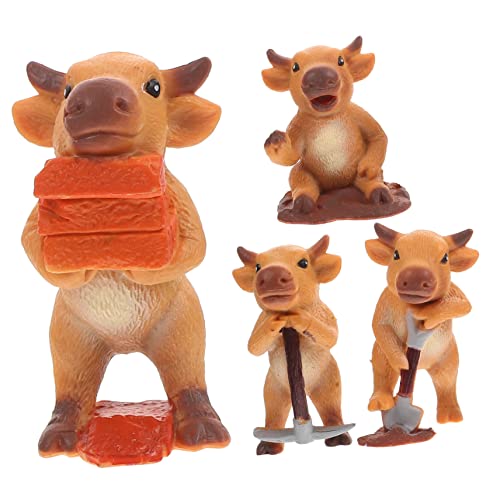 GARIOUANS 4Stücke Kuhspielzeug Figuren für Kinder Plastik Tiermodelle Kreative Bauernhof Dekoration für Zuhause und Büro GARIOUANS 4Stücke Kuhspielzeug Figuren für Kinder Plastik Tiermodelle Kreative Bauernhof Dekoration für Zuhause und Büro von GARIOUANS