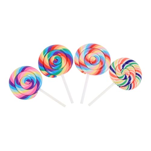 GARIOUANS 4 Stück Realistische Lollipop deko und Regenbogenfarben Vielseitige Fake lutscher Requisiten für Foto Raum Auto und DIY Geschenkideen GARIOUANS 4 Stück Realistische Lollipop deko und Regenbogenfarben Vielseitige Fake lutscher Requisiten für Foto Raum Auto und DIY Geschenkideen von GARIOUANS