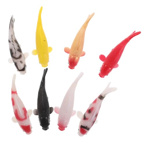 GARIOUANS 4 Stück Realistische Miniatur Koi Fisch Figurine aus Weichem PVC Lebensechte Kleine Fisch Skulptur Vielseitige Dekoration und Foto Requisite für Zuhause Freunde und Familie GARIOUANS 4 Stück Realistische Miniatur Koi Fisch Figurine aus Weichem PVC Lebensechte Kleine Fisch Skulptur Vielseitige Dekoration und Foto Requisite für Zuhause Freunde und Familie von GARIOUANS