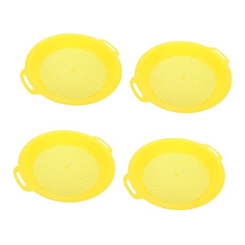 GARIOUANS 4 Stück Sandspielzeug Teiliges Sandsieb für Outdoor Aktivitäten Leicht und Sicher für Strand und Sandkasten Fördert Kreativität und Geschicklichkeit Zufällige von GARIOUANS