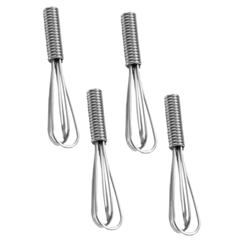 GARIOUANS 4 Stück Schneebesen-Modell klein Küchen-Eierschläger Mini-Schneebesen Mini-Hausbacken Schneebesen Mini-Eierschneebesen Mini-Hausküchenzubehör Eiermischer Rostfreier Stahl Silber GARIOUANS 4 Stück Schneebesen-Modell klein Küchen-Eierschläger Mini-Schneebesen Mini-Hausbacken Schneebesen Mini-Eierschneebesen Mini-Hausküchenzubehör Eiermischer Rostfreier Stahl Silber von GARIOUANS