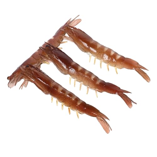 GARIOUANS 4 Stück Simulation Garnelen Teiliges PVC Material Realistische Garnelen Figuren Dekoration Fotorequisite für Party Wohnzimmer Schlafzimmer Ablagefläche GARIOUANS 4 Stück Simulation Garnelen Teiliges PVC Material Realistische Garnelen Figuren Dekoration Fotorequisite für Party Wohnzimmer Schlafzimmer Ablagefläche von GARIOUANS