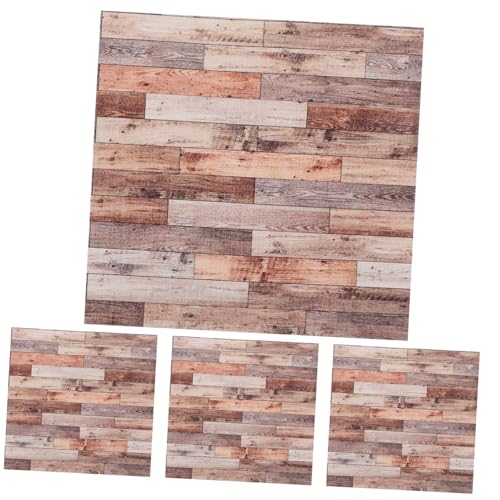 GARIOUANS 4 Stück Simuliertes Holzkornboden Puppe winziges Wohnkultur Miniaturen Boden Mini- Miniboden für Tiny House Miniaturmöbel für Dollhouse Mini - PVC GARIOUANS 4 Stück Simuliertes Holzkornboden Puppe winziges Wohnkultur Miniaturen Boden Mini- Miniboden für Tiny House Miniaturmöbel für Dollhouse Mini - PVC von GARIOUANS