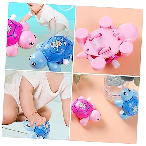 GARIOUANS 4 Stück Teiliges Aufziehspielzeug Schildkröte mit Federantrieb Bunte Cartoon Figuren Batteriefrei Kinderfreundlich Lustiges für Junge Mädchen Festivals und Zufällige Farbe von GARIOUANS