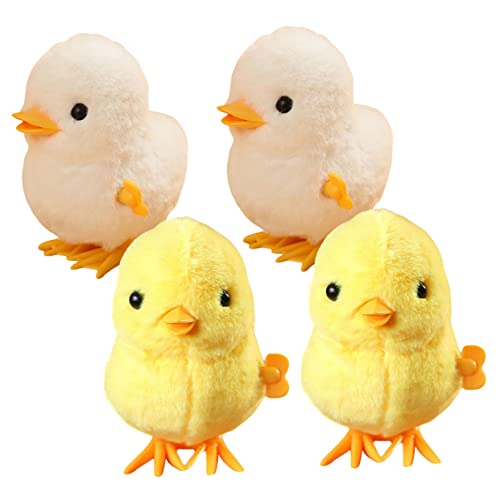 GARIOUANS 4 Stück Teiliges Aufziehspielzeug mit Kuscheligen Springenden Küken und Enten aus Plüsch Interaktive Wind Up Tiere ohne Batterie Langlebig Kinderpartygeschenk GARIOUANS 4 Stück Teiliges Aufziehspielzeug mit Kuscheligen Springenden Küken und Enten aus Plüsch Interaktive Wind Up Tiere ohne Batterie Langlebig Kinderpartygeschenk von GARIOUANS