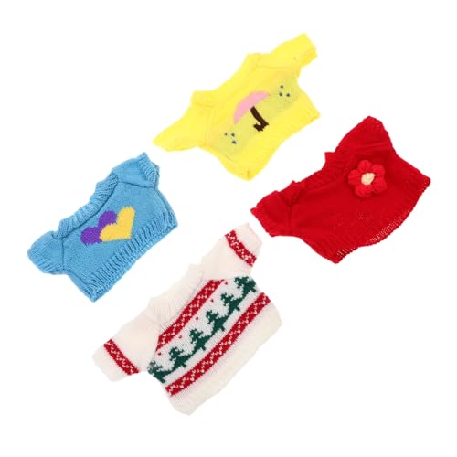 GARIOUANS 4 Stück Teiliges Bärenkleidung aus Weichem Baumwollplüsch DIY Kuscheltier Outfit mit Weihnachtsmuster Waschbare Puppenbekleidung für Mädchen Gelbem Regenschirm Weißem Tannenbaum GARIOUANS 4 Stück Teiliges Bärenkleidung aus Weichem Baumwollplüsch DIY Kuscheltier Outfit mit Weihnachtsmuster Waschbare Puppenbekleidung für Mädchen Gelbem Regenschirm Weißem Tannenbaum von GARIOUANS