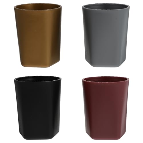 GARIOUANS 4 Stück Teiliges Dice Cup aus Glattem Kunststoff Professioneller Ktv Würfelbecher in Schwarz Silber Gold und Violett Kompakt Leicht Einfach zu Reinigen für Bar und Spieleabend GARIOUANS 4 Stück Teiliges Dice Cup aus Glattem Kunststoff Professioneller Ktv Würfelbecher in Schwarz Silber Gold und Violett Kompakt Leicht Einfach zu Reinigen für Bar und Spieleabend von GARIOUANS